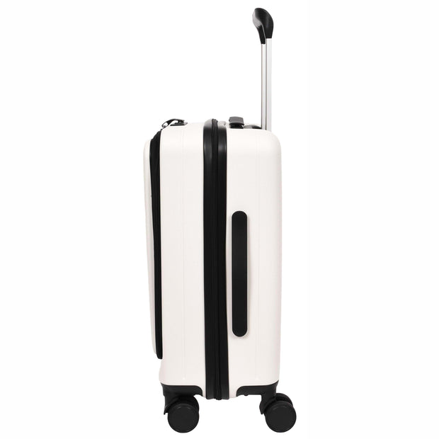 8 Wheel Luggage Expandable ABS Hard side TSA Lock Suitcases Travel Bags Voyager White small-2