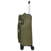 Ultra Lightweight Suitcases Expandable Soft 8 Wheel Luggage Travel Bags Cuba Khaki cabin-2