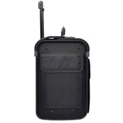 Rolling Pilot Case Professional Wheeled Briefcase Black Ballistic Nylon Cabin Size Business Travel Bag Airman