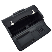 Rolling Pilot Case Professional Wheeled Briefcase Black Ballistic Nylon Cabin Size Business Travel Bag Airman