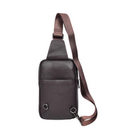 Real Leather Holster Chest Pack Casual Cross Body Sling Travel Organiser Bag A710 Brown