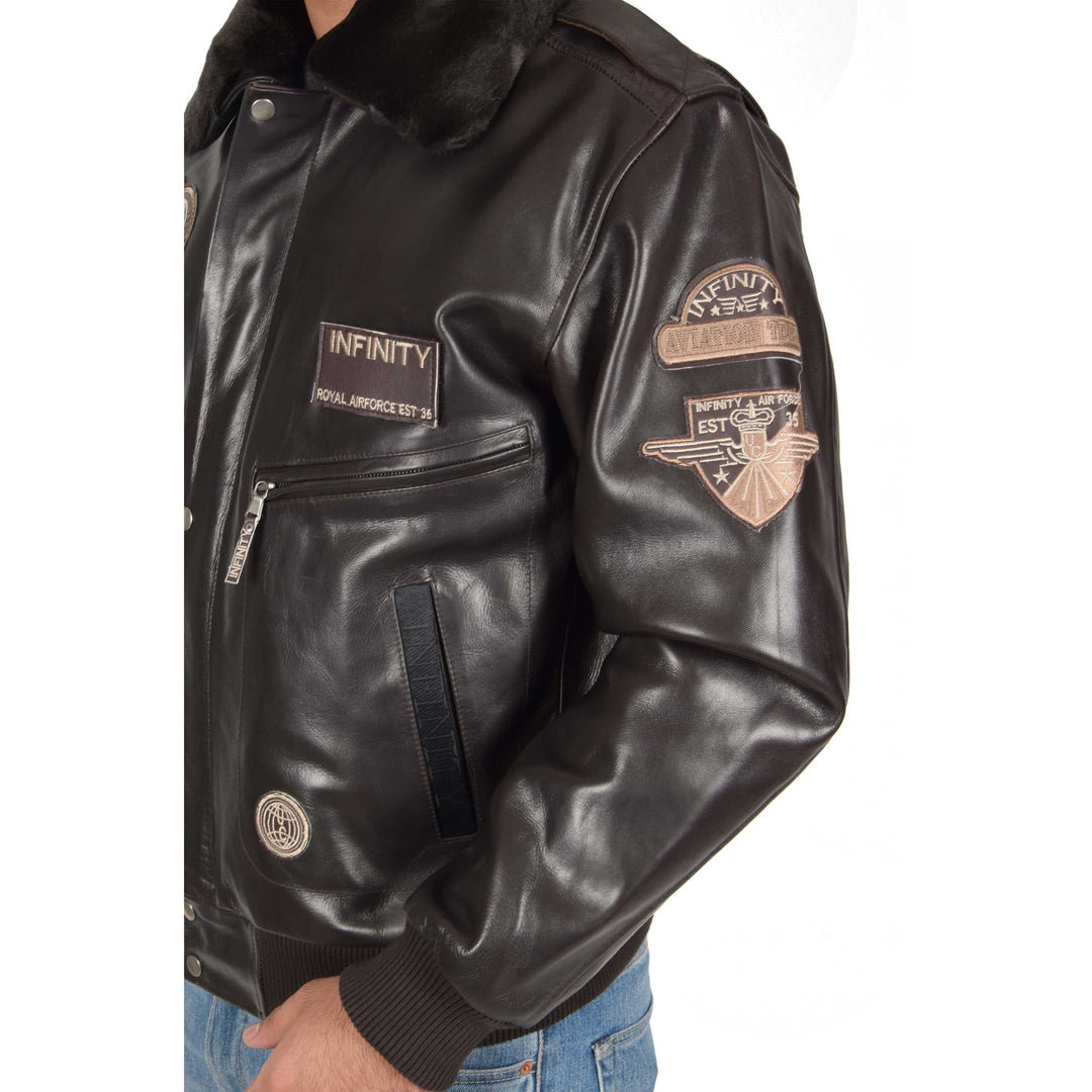 Air force pilot leather jacket best sale